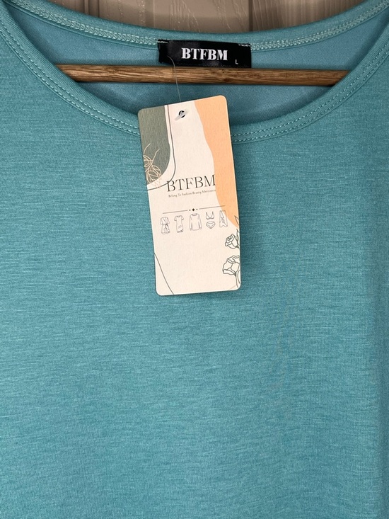 BTFBM Women's Dress Soft Stretch BodyCon w/ Ruched Side Sleeveless Large - Picture 4 of 6